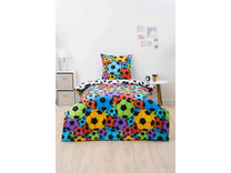 Постельное белье спростыней на резинке 10530 (24) Яркая игра поплин 1,5 сп / Василиса