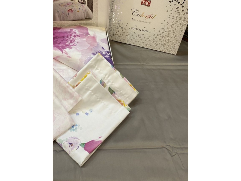Постельное белье Clematis сатин digital Семейное / Tac Постельное белье Clematis сатин digital Семейное / Tac