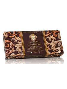 Мыло Patchouli and sandalwood с ароматом пачулей и сандалового дерева, 125 гр (3 шт) / Saponificio Artigianale Fiorentino