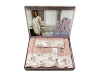 Набор полотенец Lady Roses в подарочной упаковке бамбук (32*50, 50*90, 70*140) / Maison Dor