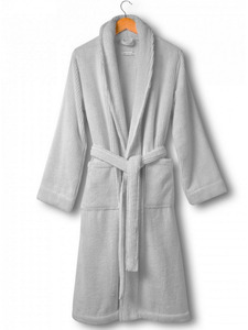 Халат унисекс Slim Ribbed махровый / Lappartement