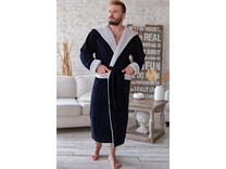 Халат мужской Aleandro бамбуковый с капюшоном / Vien