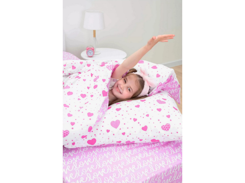 Постельное белье 10561 (17) Моя любовь поплин 1,5 сп / Василиса