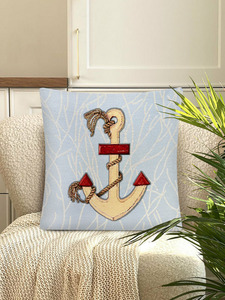 Наволочка декоративная 02806 Якорь гобелен 45*45 / Le Gobelin