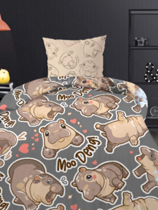 Постельное белье 500307 (24) Хиппо перкаль 1,5 сп / Василиса