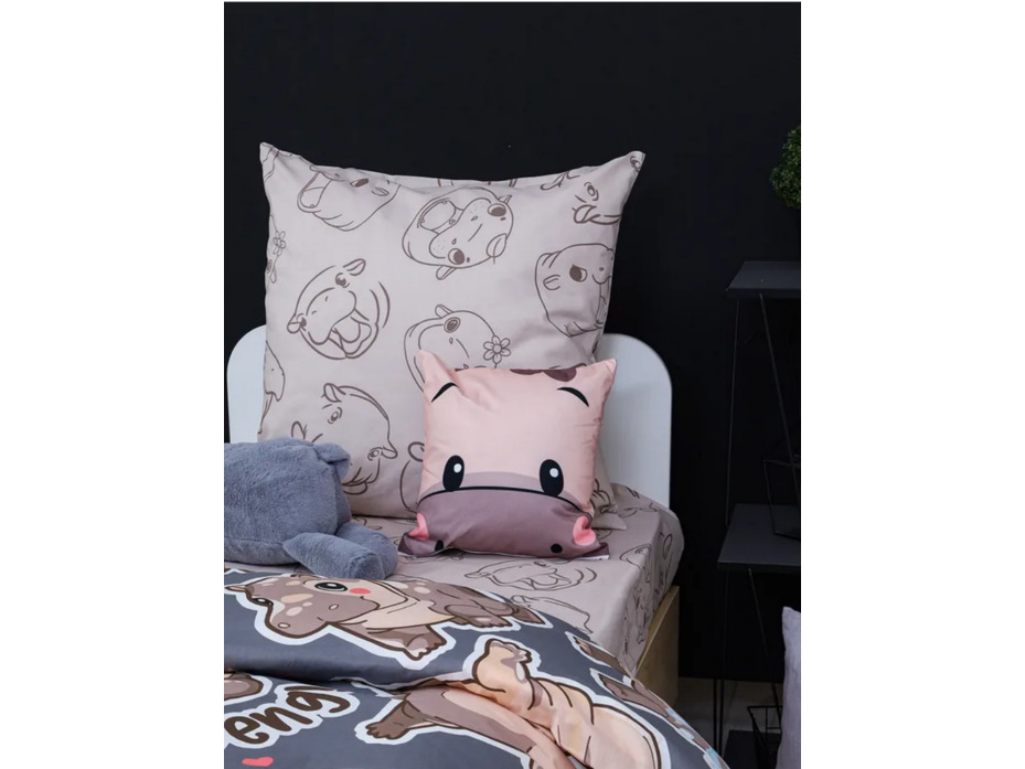 Постельное белье 500307 (24) Хиппо перкаль 1,5 сп / Василиса