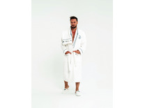 Набор мужской, халат, полотенце и тапочки Marine махровый / Tivolyo Home