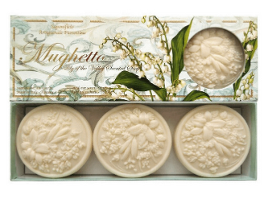 Мыло Lily of the Valley с ароматом ландыша, 125 гр (3 шт) / Saponificio Artigianale Fiorentino Мыло Lily of the Valley с ароматом ландыша, 125 гр (3 шт) / Saponificio Artigianale Fiorentino