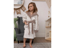 Халат детский Dino хлопковый с капюшоном / Vien