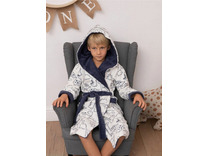 Халат детский Dino хлопковый с капюшоном / Vien