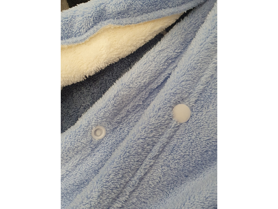 Полотенце 7536104 Мультяшки голубое микрофибра 70*140 / 7-я