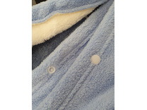 Полотенце 7536104 Мультяшки голубое микрофибра 70*140 / 7-я