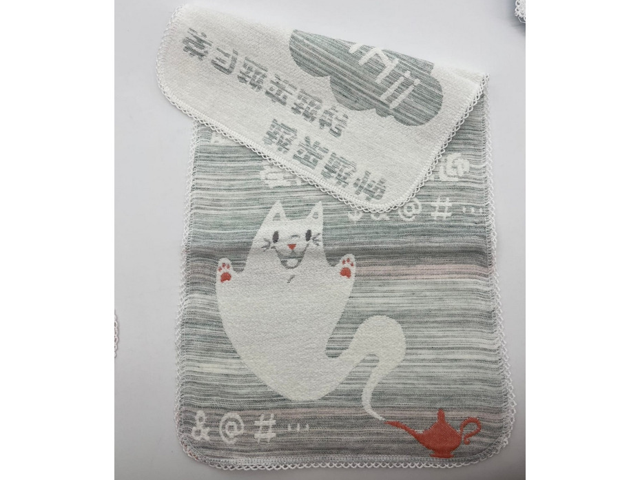 Полотенце 6502213 Кот-джин махровое 25*50 / 7-я