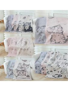 Полотенце 4604231 Ассорти котов хлопковое 35*75 / 7-я