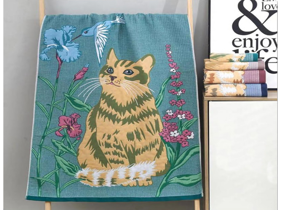 Полотенце 2205258 Кошечка в траве хлопковое 50*90 / 7-я Полотенце 2205258 Кошечка в траве хлопковое 50*90 / 7-я