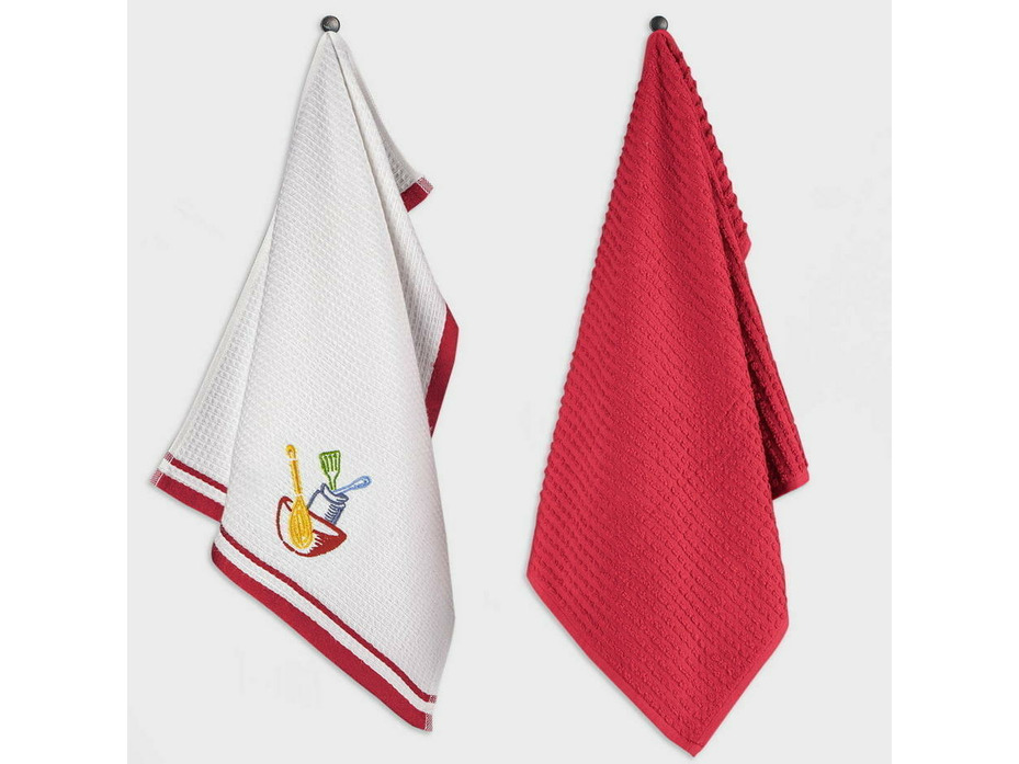 Набор полотенец Fouet хлопковые (40*60, 2 шт) / Arya