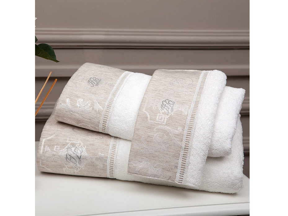 Набор полотенец Emperium tasli махровые (50*100, 75*150) / Tivolyo Home