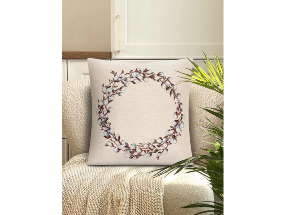 Наволочка декоративная 239513 Верба гобелен 45*45 / Le Gobelin