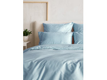 Пододеяльник 213KL-15-4005 ярко-голубой сатин однотонный 160*220 / Tia