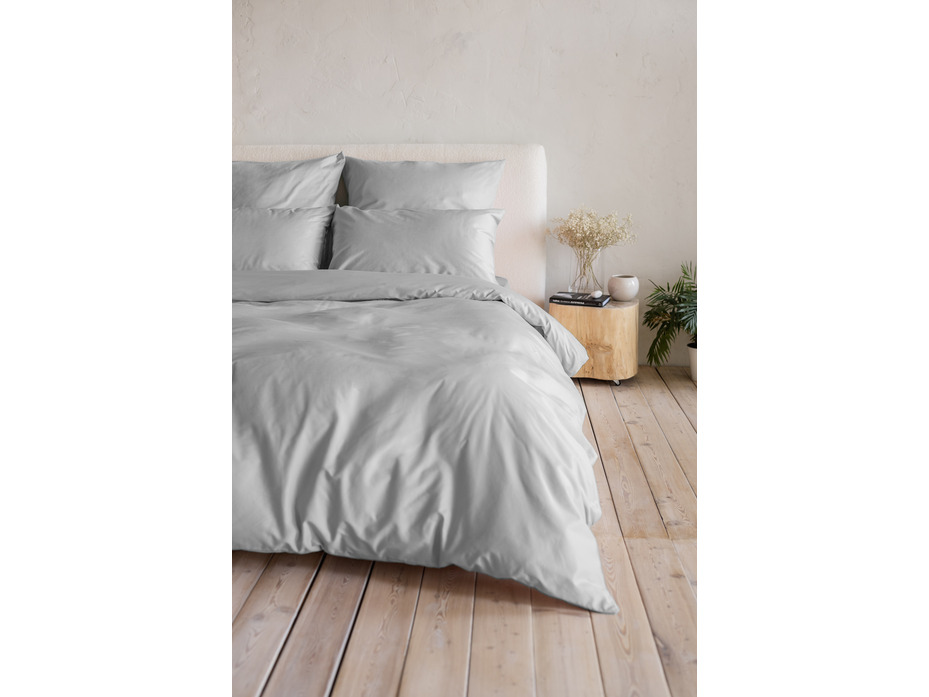 Пододеяльник 213KL-105 сатин однотонный Светло-серый 200*220 / Tia Пододеяльник 213KL-105 сатин однотонный Светло-серый 200*220 / Tia