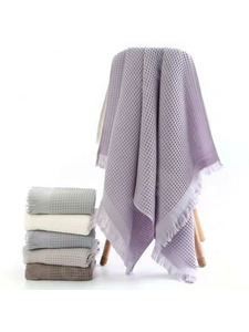 Полотенце 1506174 Однотонное вафельное 70*140 / 7-я