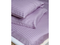 Простыня на резинке с наволочками Led fitted cizgili сатин страйп 180*200, 50*70 (2 шт) / Maison Dor