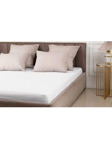 Простыня на резинке 0-0 Белый поплин 90*200 / Tia Простыня на резинке 0-0 Белый поплин 90*200 / Tia