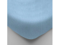 Простыня на резинке 20-08 Голубой махровая 180*200 / Tia Простыня на резинке 20-08 Голубой махровая 180*200 / Tia