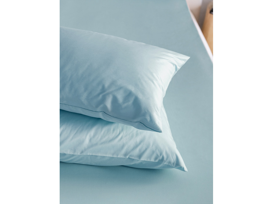 Наволочка 213KL-15-4005 ярко-голубой сатин однотонный 50*70 / Tia