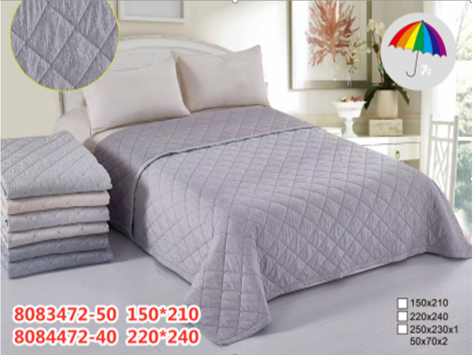 Покывало 8083472 Ромб стеганое полиэстер 150*210 / 7-я