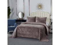 Покрывало с наволочкой Патрисия велюровое 160*220, 50*70 (1 шт) / Sofi de Marko