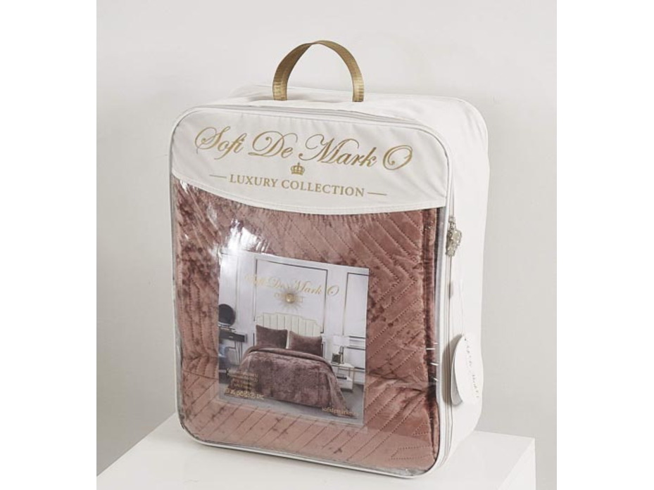 Покрывало с наволочкой Патрисия велюровое 160*220, 50*70 (1 шт) / Sofi de Marko