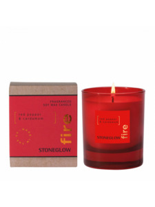 Красный перец и кардамон, Свеча в стеклянном стакане / StoneGlow