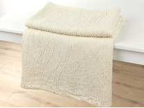 Плед 23С28-ШР Листата льняной 140*220 / Белорусский лен Плед 23С28-ШР Листата льняной 140*220 / Белорусский лен