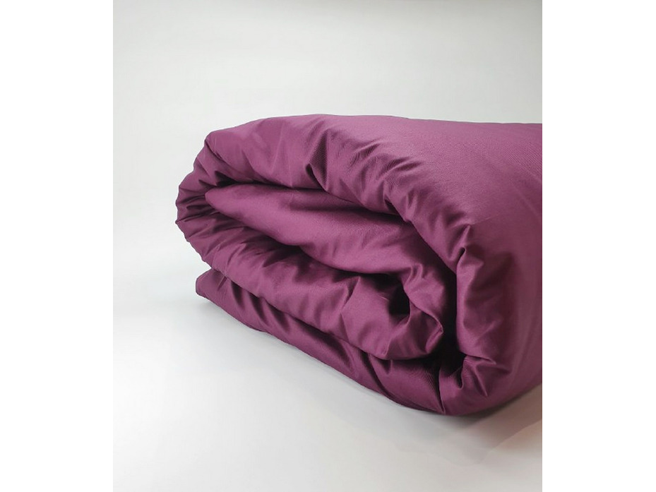 Пододеяльник 213KL-315 пурпурный сатин однотонный 160*220 / Tia
