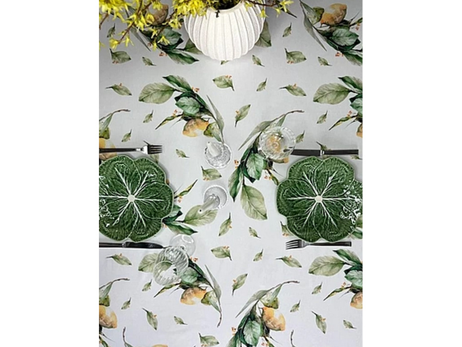 Скатерть Лимоны хлопковая 145*300 / Bloomia