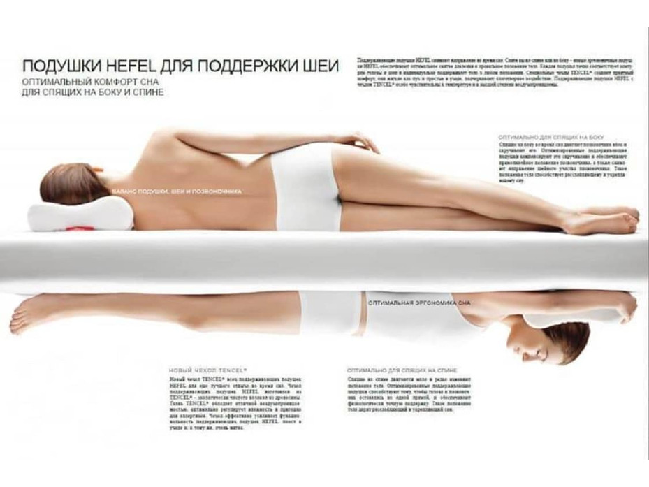 Подушка Naturlatex анатомическая 34*65 / Johann Hefel