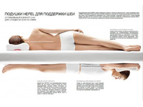 Подушка Naturlatex анатомическая 34*65 / Johann Hefel