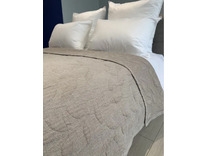 Покрывало 4608259 Тисненые листочки хлопковое 150*200 / 7-я