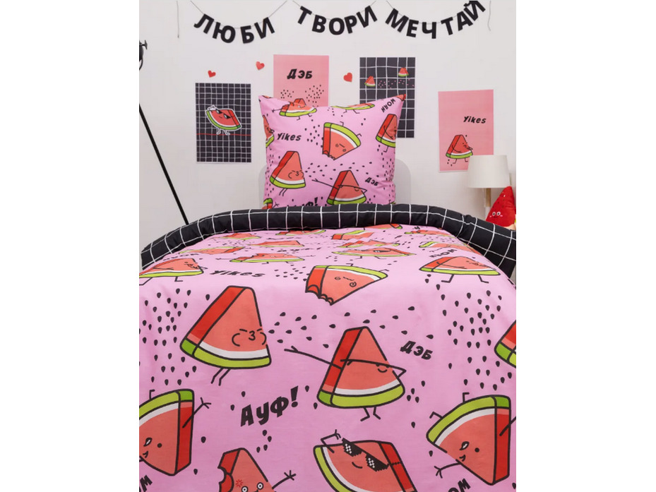 Постельное белье 20125 Арбузер перкаль 1,5 сп / Василиса