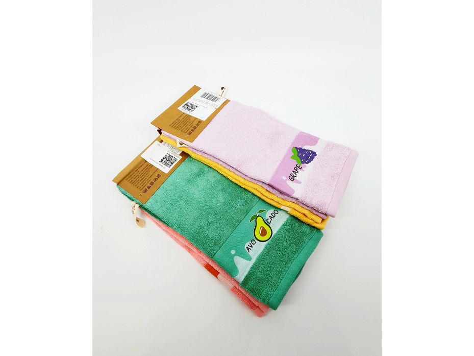 Набор полотенец 8511378 Фрукты махровые (40*60, 2 шт) / 7-я