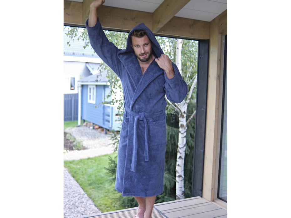Халат мужской Royal club махровый с капюшоном / Vien