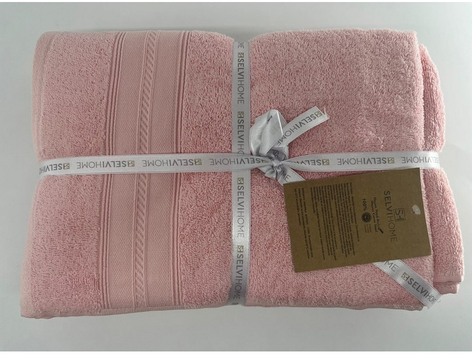Набор полотенец Косичка махровые (50*90, 70*140) / Selvi Home