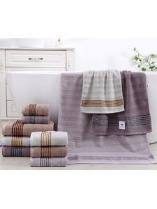 Полотенце 3006497 Бордюр полоски махровое 70*140 / 7-я