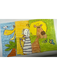 Полотенце 5102115 Яркая Африка махровое 25*50 / 7-я