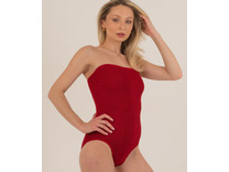 Купальник слитный женский Banador bandeau Красный / Calamoon