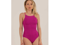 Купальник слитный женский Banador halter Фуксия / Calamoon