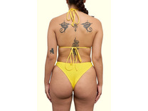 Трусы купальные женские Braguita brasilena Желый / Calamoon