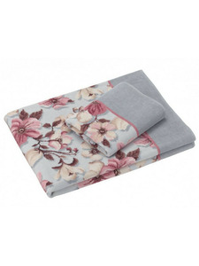 Полотенце Lenz rose silver шеннил 50*100 / Feiler