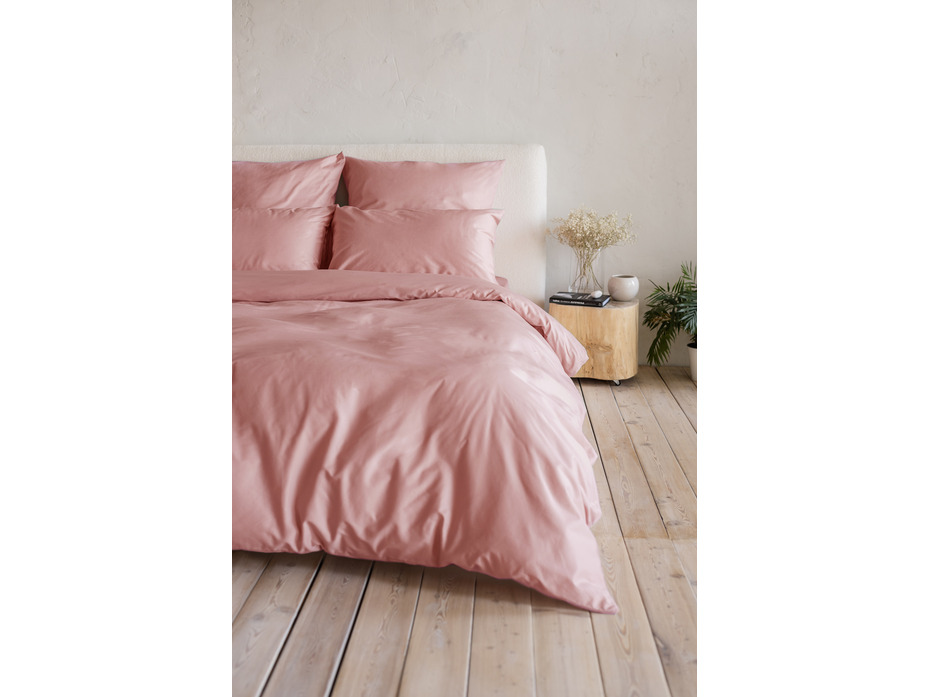 Пододеяльник 213KL-907 дымчатая роза сатин однотонный 160*220 / Tia